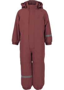ZIGZAG Kinder Schneeoverall "Vally", rot, casual, Gr. 98, 100% Polyester, Overalls, mit wasser- und winddichter TPU-Membran