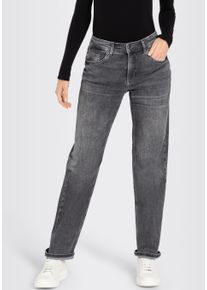 MAC Damen 5-Pocket-Jeans "STRAIGHT", schwarz, casual, Gr. 36, Denim/Jeans, Obermaterial: 70% Baumwolle, 17% Polyester, 11% Lyocell, 2% Elasthan,