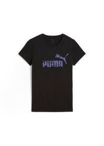 Puma Damen T-Shirt "ESS NATURE 2.0 TEE", schwarz, sportlich, Gr. XS, bedruckt, Jersey, Obermaterial: 100% Baumwolle, Shirts