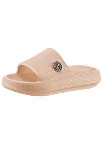 Damen Badepantolette, Dockers by Gerli, Gr. 42, rosa, Synthetik, modisch, Schuhe, Sommerschuh, Schlappen, Badeschuh, Poolslides in modischer Optik