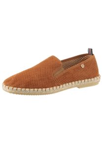 VERBENAS Herren Espadrille "Tom Pacific", Gr. 40, braun, Textil, Veloursleder, klassisch, Schuhe, Loafer, Slipper, Sommerschuh, Strandschuh mit