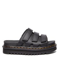 Dr. Martens Damen Pantolette "Raine", Gr. 37, schwarz, Glattleder, modisch, Schuhe, Pantolette, Sandale, Sommerschuh mit Plateausohle