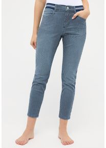 Angels Damen 7/8-Jeans "ORNELLA SPORTY", blau, casual, Gr. 40, Web, Obermaterial: 89% Baumwolle, 8% Polyester, 3% Elasthan, Jeans