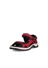 Ecco Damen Trekkingsandale "OFFROAD", Gr. 37, rot, Nubukleder, Textil, sportlich, Schuhe, Outdoorschuh, Sommerschuh, Freizeitsandale, in sportlicher