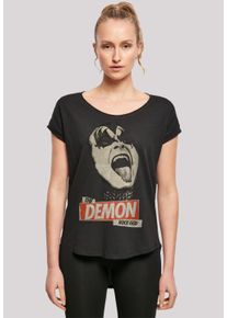 F4NT4STIC Damen T-Shirt "Kiss Demon Rock", schwarz, casual, Gr. S, Obermaterial: 100% Baumwolle, Shirts, Premium Qualität