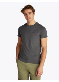 Tommy Jeans Herren T-Shirt "TJM ESSENTIAL SOLID TEE", schwarz, Basic, Gr. L, unifarben, Jersey, Obermaterial: 100% Baumwolle, Shirts, mit