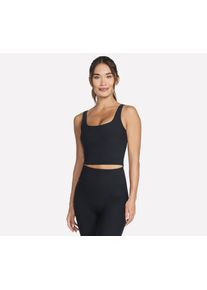 Skechers Damen Sport-BH, Gr. XS, schwarz, Obermaterial: 75% Nylon, 25% Elasthan, sportlich, BHs