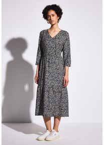 Street One Damen Tunikakleid, blau, casual, Gr. 46, bedruckt, Stoff, 88% Viskose, 12% Polyamid, Kleider, aus Viskose