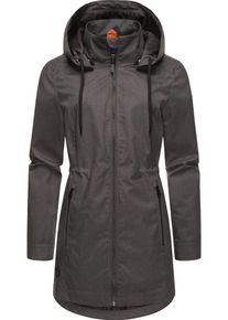 Ragwear Damen Kurzmantel "Dakkota II", grau, modisch, Gr. XL, Obermaterial: 100% Polyester, Innenfutter: 100% Polyester, Mäntel, Wasserdichter