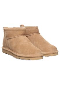 Bearpaw Damen Winterboots "SHORTY", Gr. 42, beige, Veloursleder, sportlich, Schuhe, Winterstiefel, Schlupfstiefel mit herausnehmbarer Innensohle