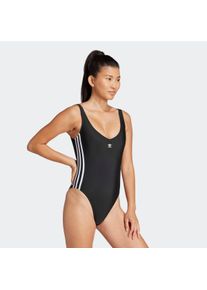 Damen Badeanzug "ADIC SWIMST 3S", schwarz, sportlich, Gr. 46, adidas Performance, Obermaterial: 78% Polyamid, 22% Elasthan, Badeanzüge