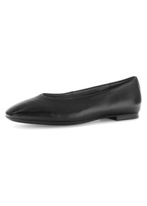 Gabor Damen Ballerina, Gr. 36, schwarz, Nappaleder, unifarben, klassisch, Schuhe, Blockabsatz, Businessschuh, Flats, Bequemschuh in Karreeform