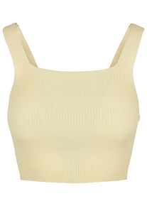 Urban Classics Herren Muskelshirt "Urban Classics Damen Ladies Cropped Knit Top", gelb, casual, Gr. XXXL, unifarben, 35% Polyacryl, 35% Viskose, 30%