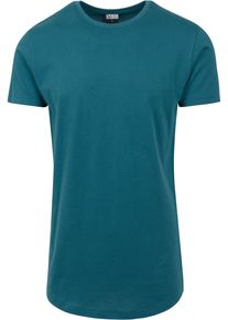 Urban Classics Herren Kurzarmshirt "Urban Classics Herren Shaped Long Tee", blau, casual, Gr. XXL, unifarben, 100% Baumwolle, Shirts