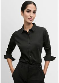 Cinque Damen Hemdbluse "CISARY", schwarz, casual, Gr. L, unifarben, Web, Obermaterial: 100% Baumwolle, Blusen, mit Reverskragen