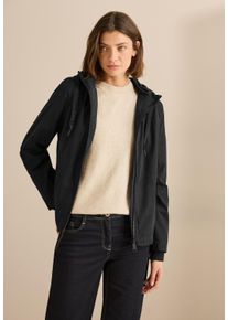 Cecil Damen Kurzjacke, schwarz, casual, Gr. M, unifarben, Stoff, Obermaterial: 55% Polyester, 33% Baumwolle, 12% Nylon; Futter: 100% Polyester,
