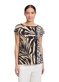 Betty Barclay Damen Kurzarmshirt "Betty Barclay Casual-Shirt mit Aufdruck", schwarz, casual, Gr. 44, Web, Obermaterial: 100% Viskose., Shirts, Druck