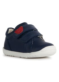 Geox Kinder Lauflernschuh "B MACCHIA BOY", Gr. 23, blau, Leder, Synthetik, casual, Schuhe, Babyschuh, Klettschuh, Sneaker für Laufanfänger