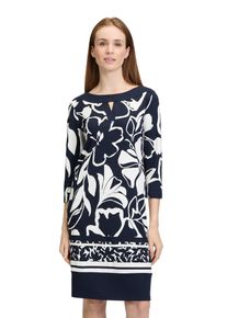 Betty Barclay Damen Shirtkleid "Betty Barclay Shirtkleid mit 3/4 Arm", blau, feminin, Gr. 42, Obermaterial: 85% Viskose, 13% Polyester, 2% Elasthan.