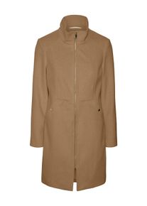 Véro Moda VERO MODA Damen Kurzmantel "VMCLARASIA COAT", braun, modisch, Gr. S, meliert, Web, Obermaterial: 85% Polyester, 15% Viskose, Mäntel