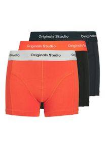 Jack & Jones Kinder Trunk "JACVESTERBRO SOLID TRUNKS 3 PAC NOOS JNR", JACK & JONES JUNIOR, Gr. 128schwarz pack:summer fig, schwarz navy, Jersey, Obermaterial: 95%