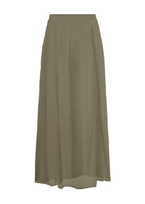 Only Damen Faltenrock "ONLASTA LIFE SLIT ANKEL SKIRT PTM", blau, modisch, Gr. S, unifarben, Jersey, Obermaterial: 100% Polyester, Röcke