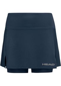 Head Club Tennisrock Damen - blau - Gr. L - Polyester/Elastan