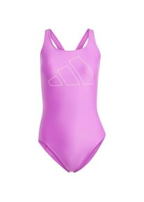 Adidas Big Bars Schwimmanzug Damen - lila - Gr. 38 - Polyester/Elastan