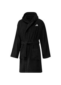 Adidas Bademantel Herren - schwarz - Gr. M - Baumwolle