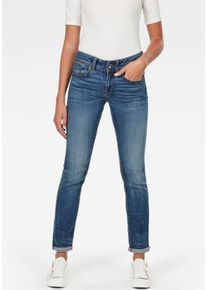G-Star Raw G-STAR Damen Straight-Jeans "Midge Straight Women", blau, modisch, Gr. 31, Denim/Jeans, Obermaterial: 92% Baumwolle, 7% Polyester, 1% Elasthan,