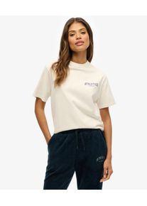 Superdry Damen &Uuml;bergro&szlig;es Athletic Essentials T-shirt White - Gr&ouml;&szlig;e: 40 21024215023418ML019
