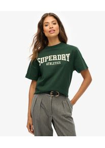 Superdry Damen &Uuml;bergro&szlig;es Athletic Essentials T-shirt Green - Gr&ouml;&szlig;e: 42 210242150234127E020
