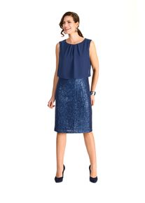 HERMANN LANGE Collection 2-in-1-Kleid, mit Pailletten-Rock