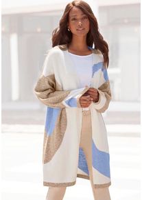 Lascana Longstrickjacke mehrfarbig Gr. 32/34 für Damen. Figurumspielend. Nachhaltig.
