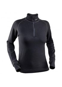 DEVOLD Expedition Woman Zip Neck Merinounterwäsche Damen (Gr L |schwarz)