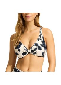 Seafolly Rococo Wrap Front F Cup Bra Bikini-Top Damen (Gr 34 |weiß)