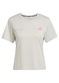 Adidas Own The Run Melange T-Shirt Laufshirt Damen (Gr S |grau)