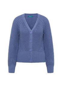 Pullove Tranquillo Kuschelige Strickjacke Damen (Gr XS |blau)
