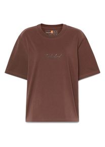 T-Shirt Timberland Lush Comfort S/S Tee Damen (Gr XL |braun)