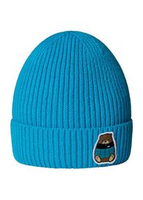 The North Face TNF Logo Box Cuffed Beanie Mütze Kids (Gr One Size |blau)