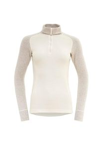 DEVOLD Duo Active Woman Zip Neck Merinounterwäsche Damen Skitouren (Gr L |weiß)