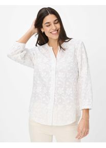 Brax Damen Bluse Style VELIA white, weiß, Gr. 36