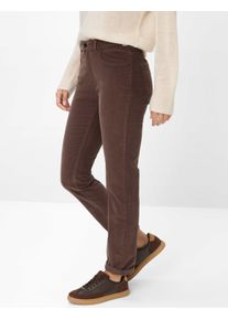 Brax Damen Cordhose Style CAROLA DARK CHOCOLATE, dunkelbraun, Gr. 44K