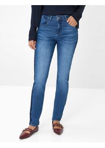 Brax Damen R&ouml;hrenjeans Style SHAKIRA USED REGULAR BLUE, denim blau, Gr. 44L
