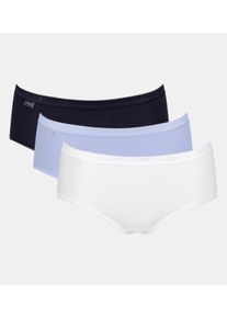 Sloggi Midislip »Basic+«, (3er Pack), Baumwollmix, klassischer Stil, mittelhoher Bund, Softnähte