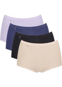 Sloggi Maxislip »Basic+«, (4er Pack), Baumwollmischung, weiche Nähte, hohe Taille, elastisch