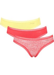 Sloggi Minislip »GO Crush«, (3er Pack), dehnbare Spitzendetails, uni, gemustert