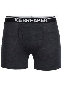 Icebreaker Anatomica Boxers with Fly Merinounterwäsche Herren Hochtouren (Gr M |schwarz)