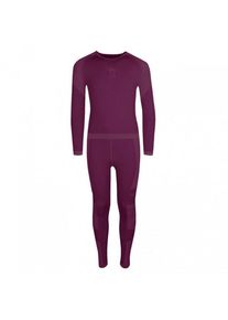 Trollkids Hemsedal Baselayer Set Kunstfaserunterwäsche Kinder Ski (Gr 116 |lila)
