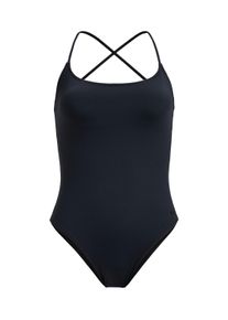Roxy Damen Badeanzug "Beach Classics Strappy Op", grau, Gr. XS, Recycling-Polyester, Badeanzüge